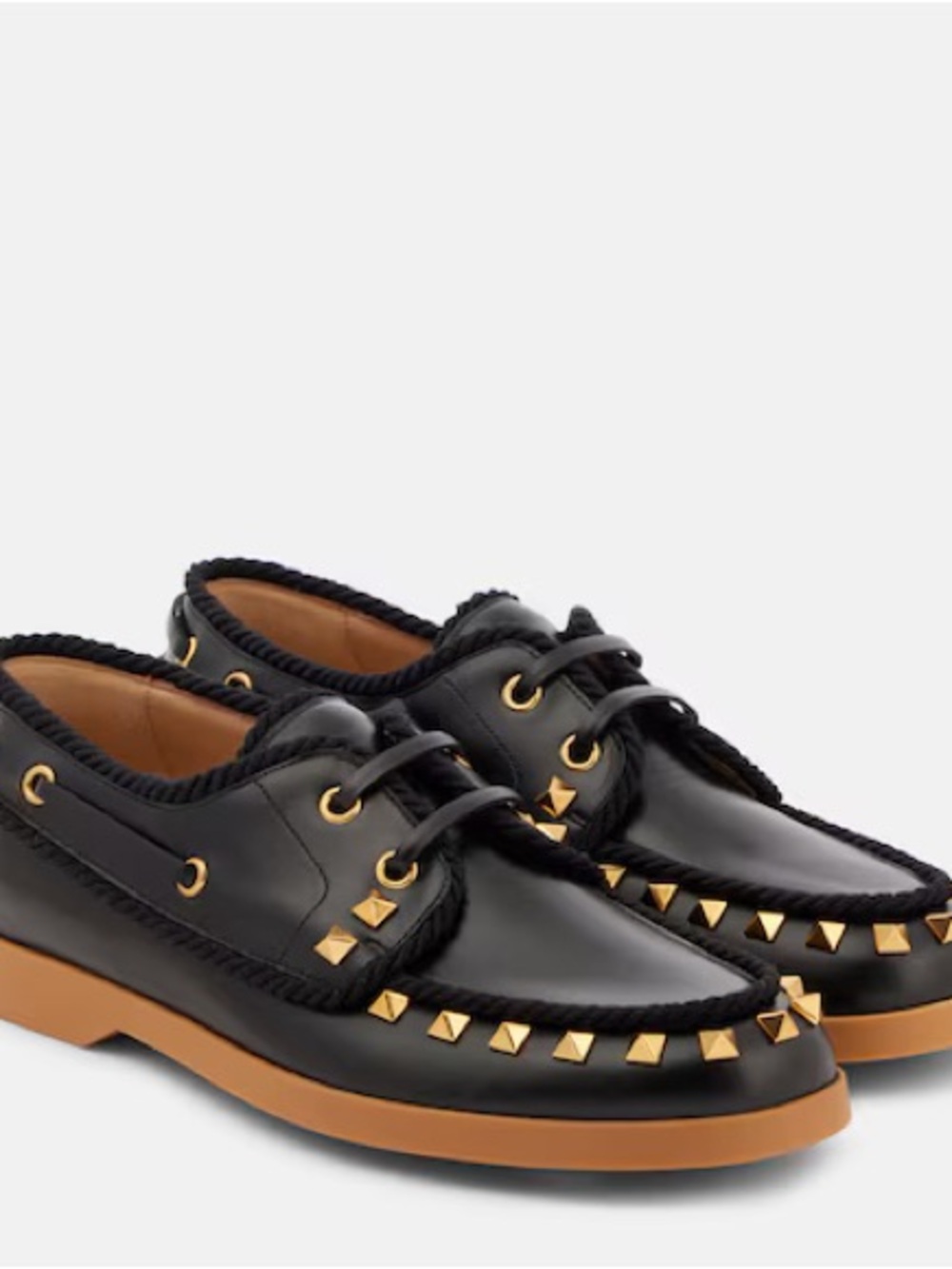 Valentino | Palm Avenue Leather Boat Shoes